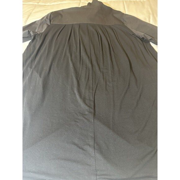 Stella Carakasi Button Up Black 3/4 Sleeve Oversized Tunic Pockets Sz Medium - Picture 10 of 12